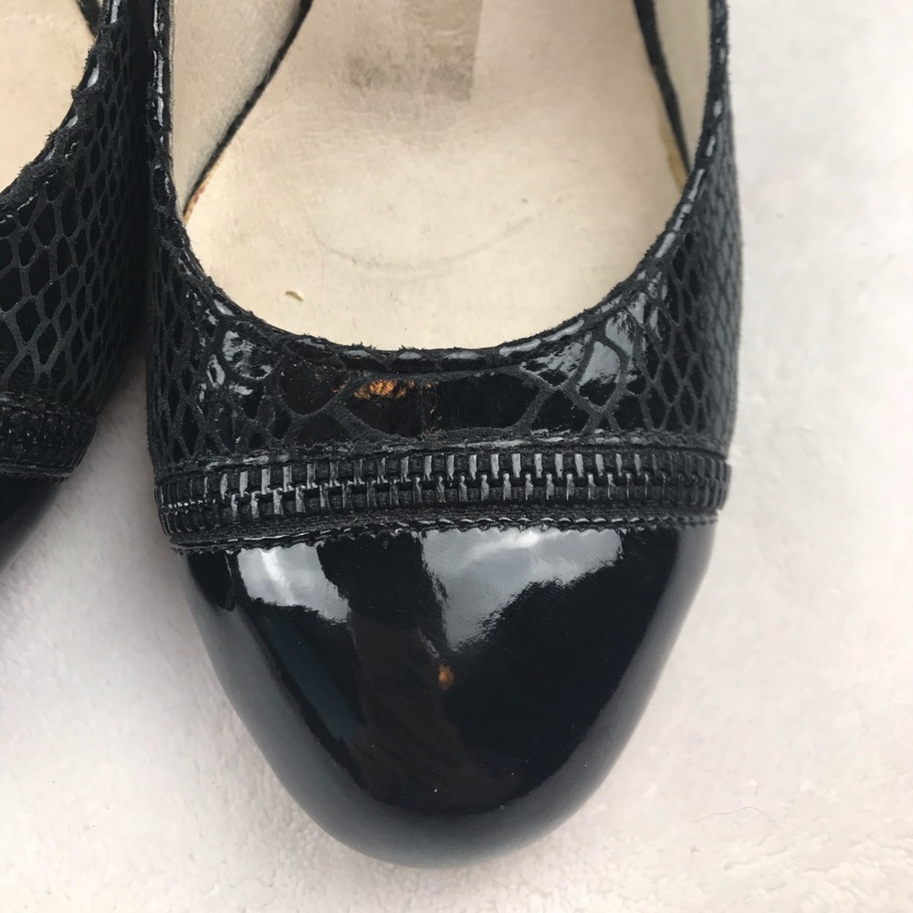 Michael Kors black patent leather heels